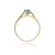 Złoty Pierścionek 585 z diamentem topaz 0,50ct