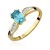 Złoty Pierścionek 585 z diamentem topaz 0,65ct
