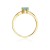 Złoty Pierścionek 585 z diamentem topaz 0,65ct
