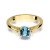 Złoty Pierścionek 585 z diamentem topaz 0,50ct
