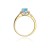 Złoty Pierścionek 585 z diamentem topaz 0,50ct
