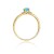 Złoty Pierścionek 585 z diamentem topaz 0,50ct