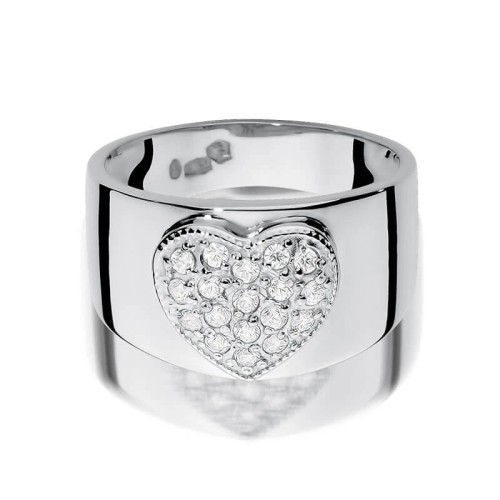Pierścionek obrączka z diamentami białe złoto 0,26ct