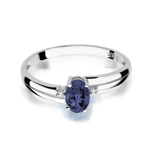 Pierścionek z szafirem złoty 0,70ct
